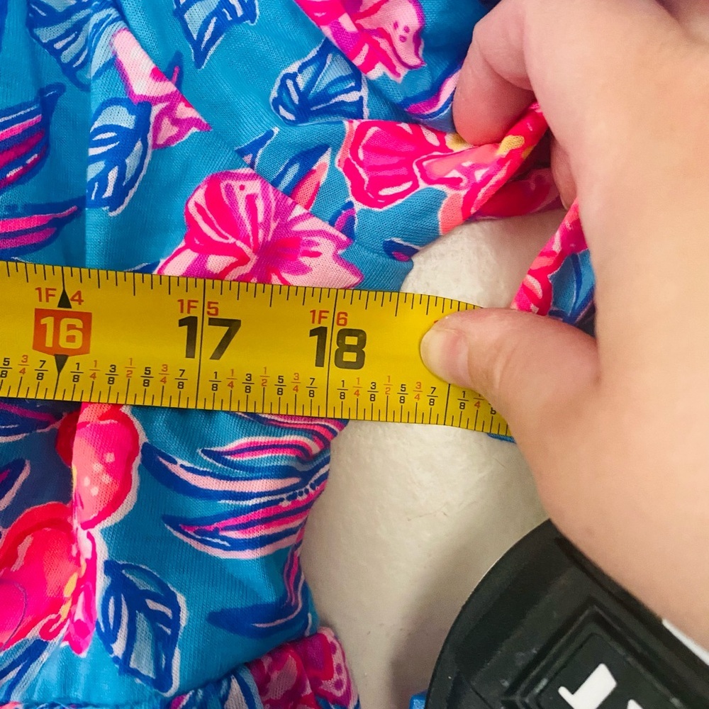 Lilly Pulitzer Delaney Dress Cumulus Blue Orchid Oasis Women’s Size 14 NWOT - Picture 7 of 10